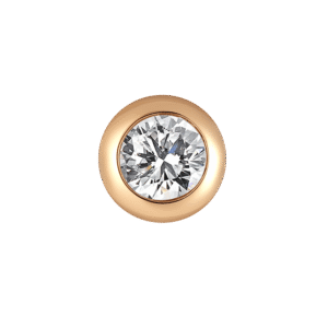 Bezel earrings 0.2ct