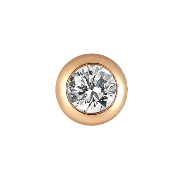 Bezel earrings 0.3ct