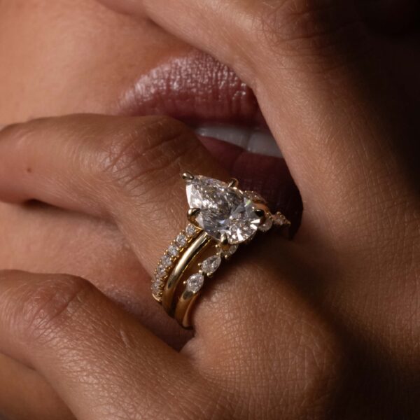 The Ava Ring  - Pavé Wedding Band - Image 2