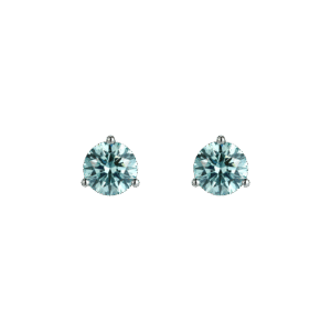 Round brilliant flatback earrings