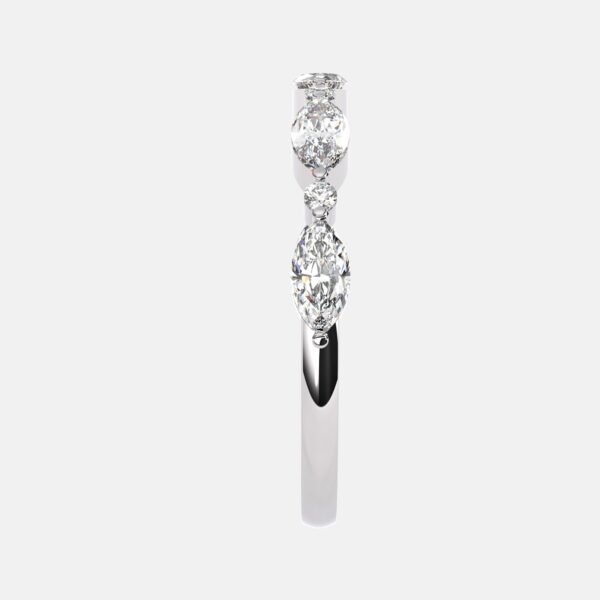 The Freya Ring - Marquise and Round Brilliant Band - Image 8