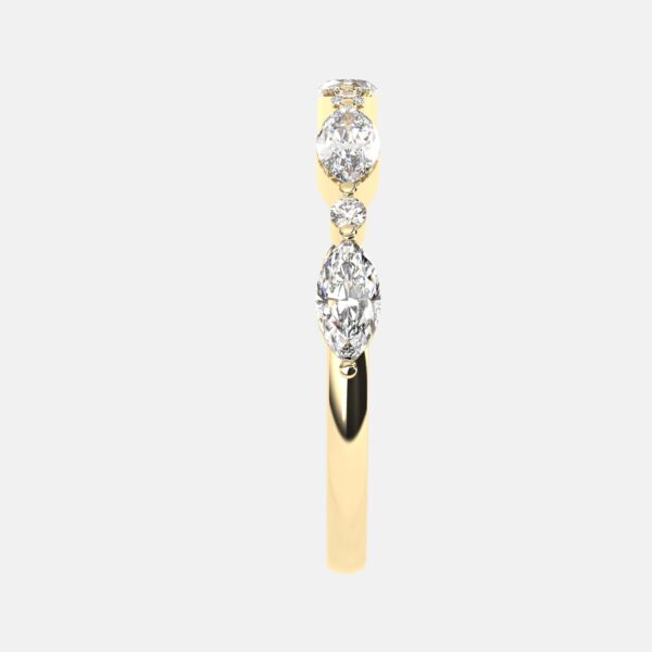 The Freya Ring - Marquise and Round Brilliant Band - Image 7