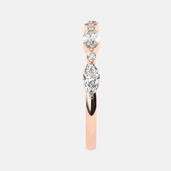 The Freya Ring - Marquise and Round Brilliant Band - Image 9