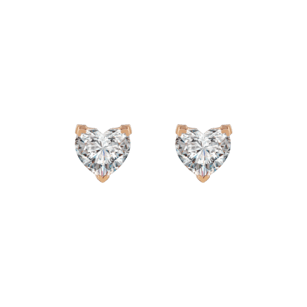 Venus solitaire earrings 0.4ct