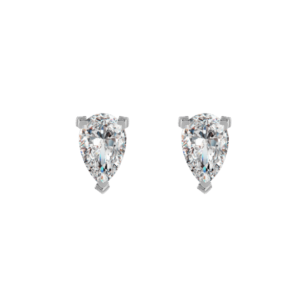 Mars solitaire earrings 0.4ct - Image 3