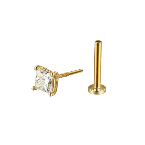 Princess flatback earrings - Image 4
