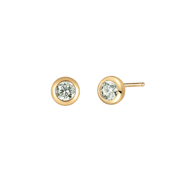 Bezel earrings 0.2ct - Image 5