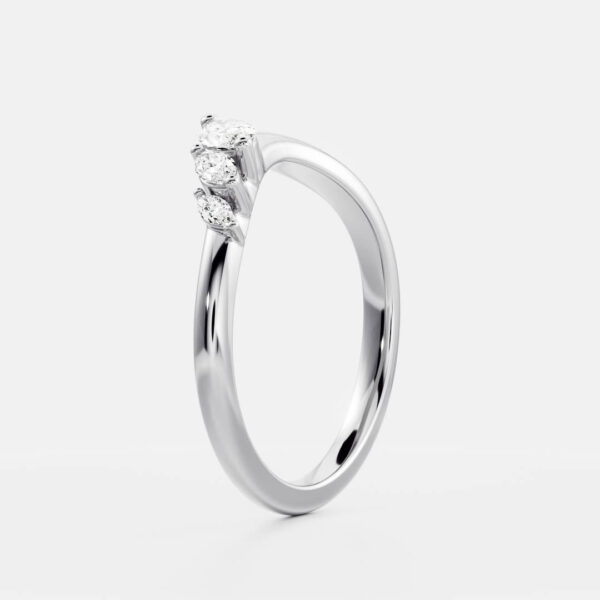The Eve Ring - Curved Marquise Ceremonial Ring - Image 8