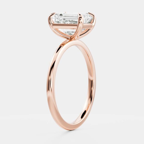 The Audrey Ring - Emerald Solitaire - Image 11