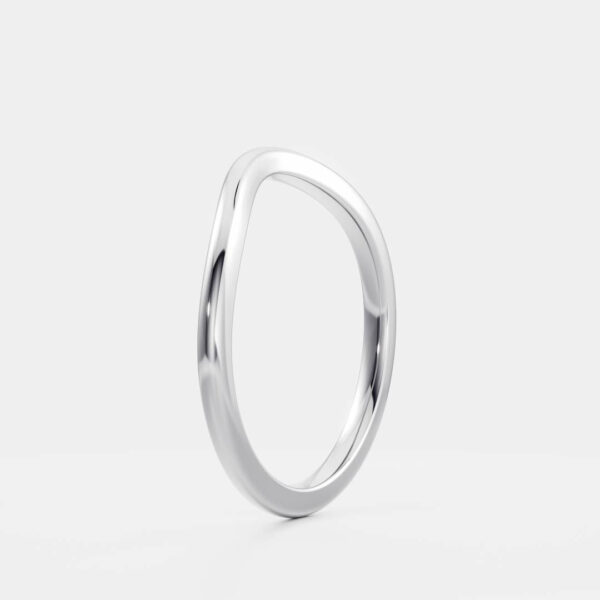 The Classic Curved Ring - Plain Wedding Band - Image 5