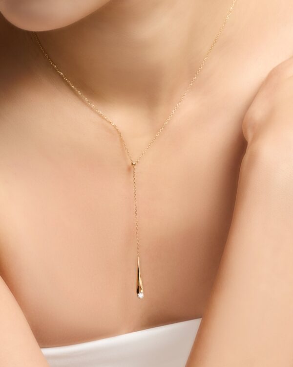 Meteor adjustable lariat necklace - Image 2