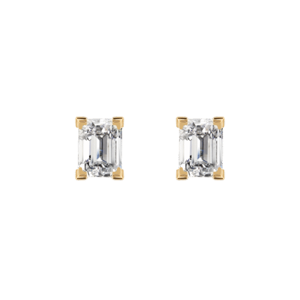 Jupiter solitaire earrings 0.4ct - Image 4