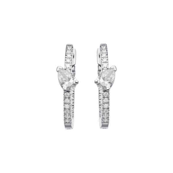 Whispering petals diamond earrings
