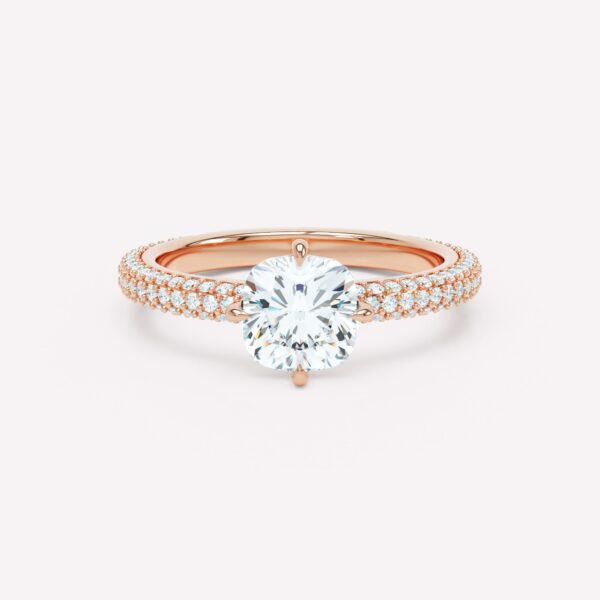 LOEV Pavé Solitaire Ring