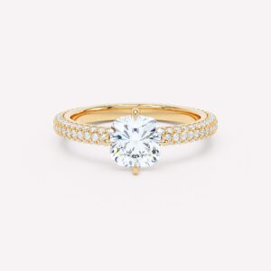 LOEV Pavé Solitaire Ring