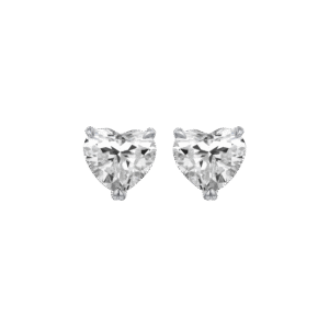 Heart shape earrings 1ct