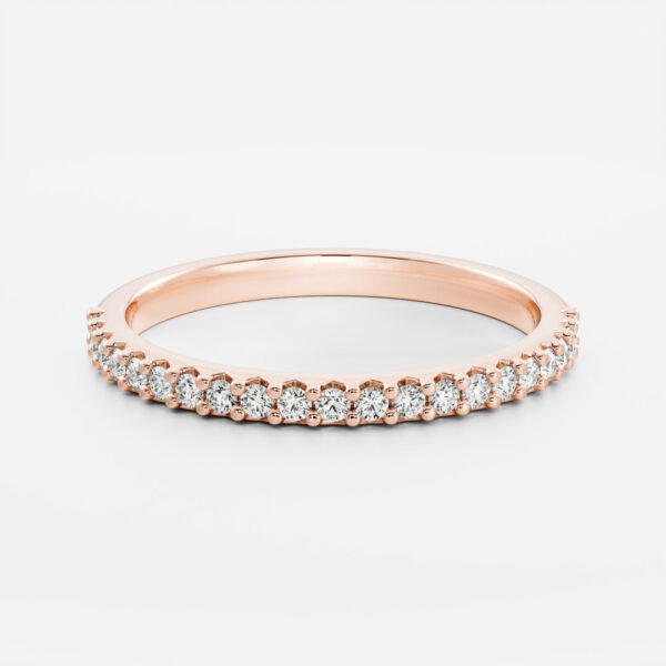 The Ava Ring  - Pavé Wedding Band - Image 7