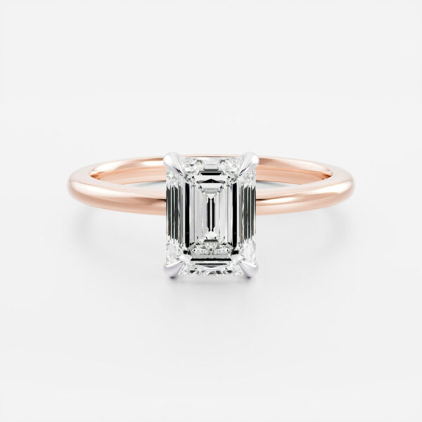 The Audrey Ring - Emerald Solitaire - Image 8