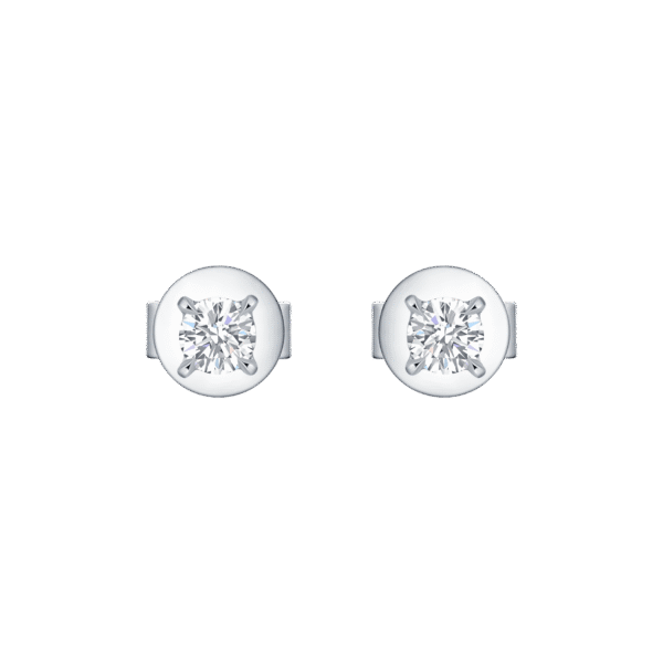 Round solitaire studs