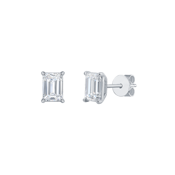 Emerald solitaire studs - Image 10