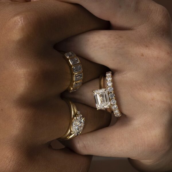 The Skylar Ring - Large Pavé Band - Image 3
