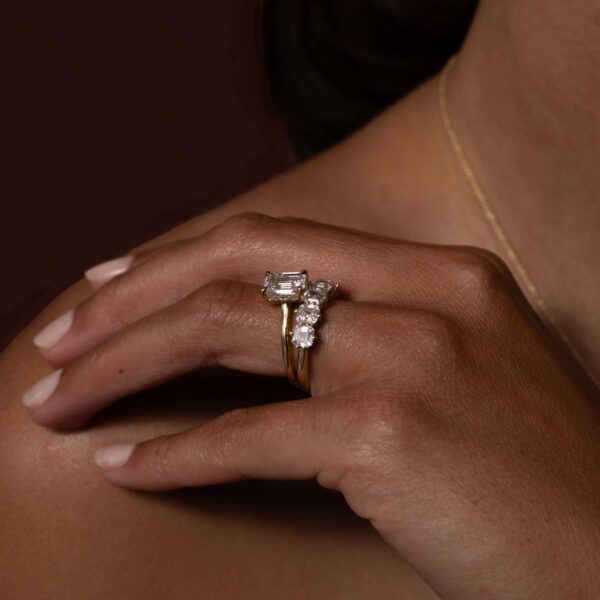 The Audrey Ring - Emerald Solitaire - Image 4