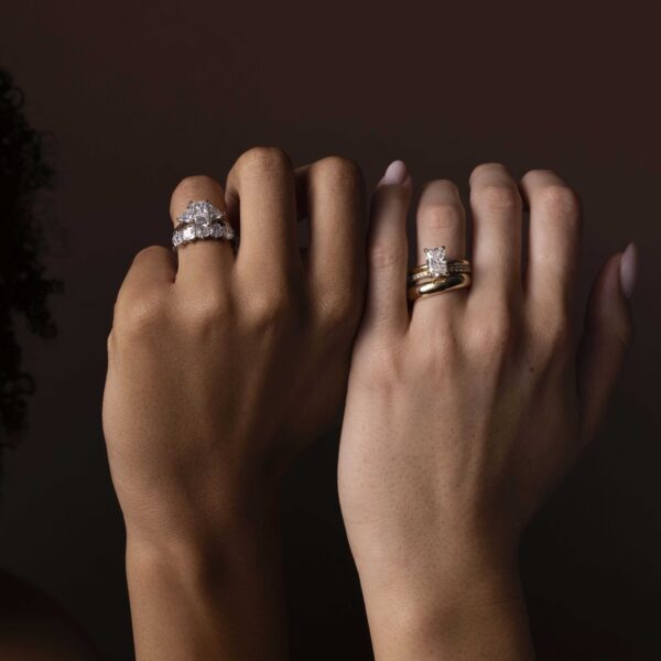 The Ava Ring  - Pavé Wedding Band - Image 5