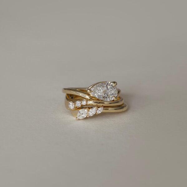 The Eve Ring - Curved Marquise Ceremonial Ring - Image 3