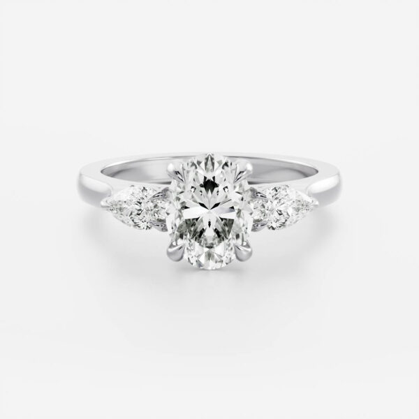 The Florence Ring - Oval and Pear Trilogy - Image 4