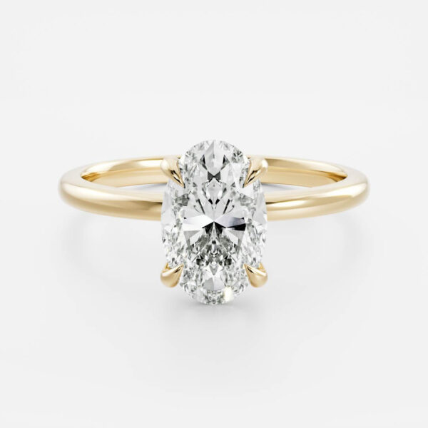 The Luise Ring - Oval Solitaire