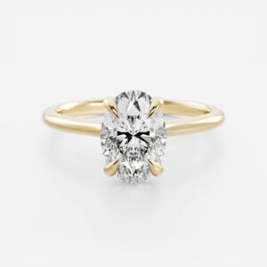 The Luise Ring™ - Oval Cathedral Solitaire