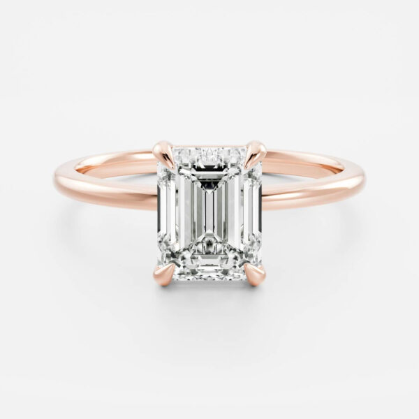 The Audrey Ring - Emerald Solitaire - Image 6