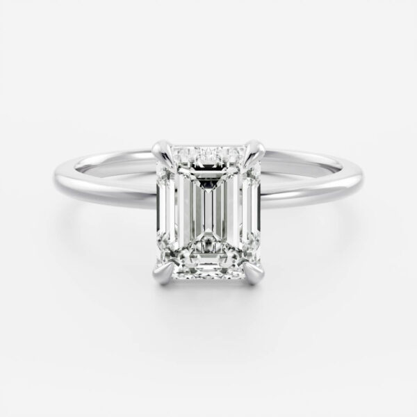 The Audrey Ring - Emerald Solitaire - Image 5