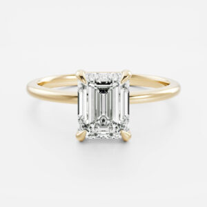 The Audrey Ring - Emerald Solitaire