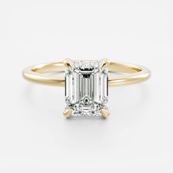 The Audrey Ring - Emerald Solitaire