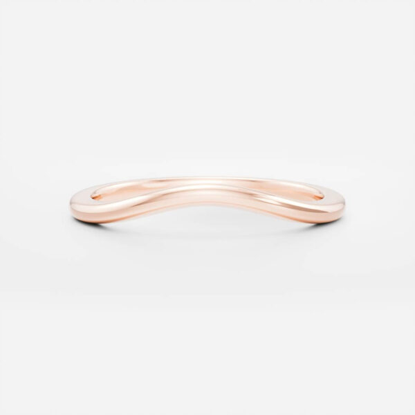 The Classic Curved Ring - Plain Wedding Band - Image 3