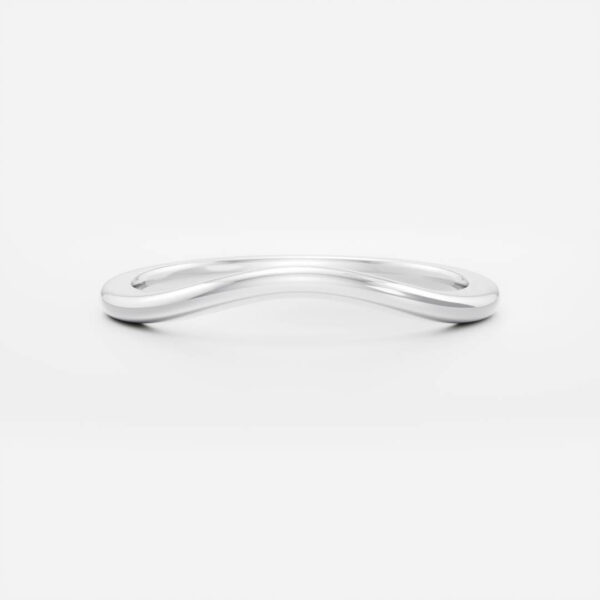 The Classic Curved Ring - Plain Wedding Band - Image 2