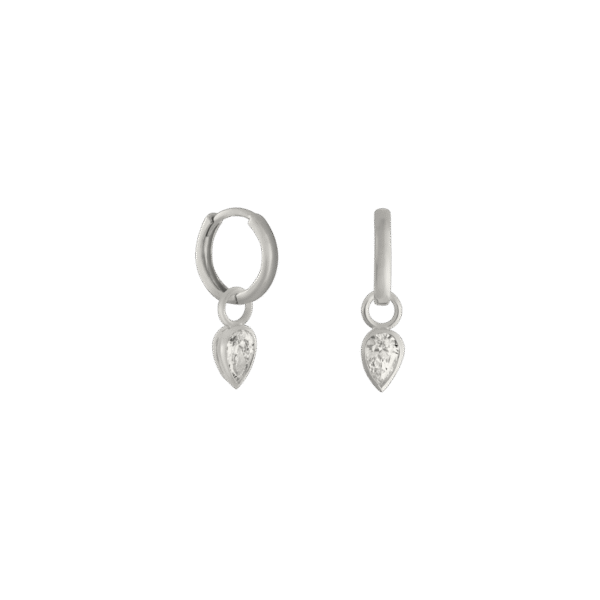 Pear diamond earring charm - Image 6