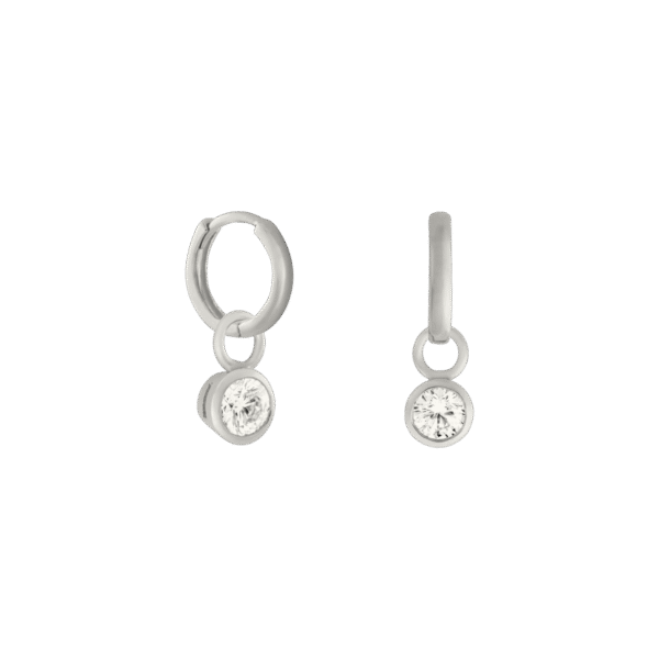 Round diamond earring charm - Image 6