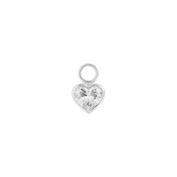 IWD heart diamond earring charm - Image 2