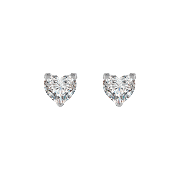 Venus solitaire earrings 0.4ct - Image 3