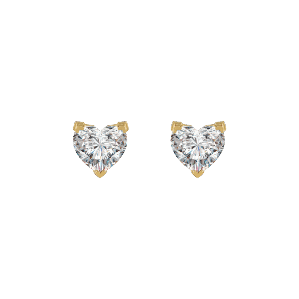 Venus solitaire earrings 0.4ct - Image 4