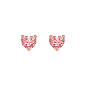 Venus pink solitaire earrings 0.4ct