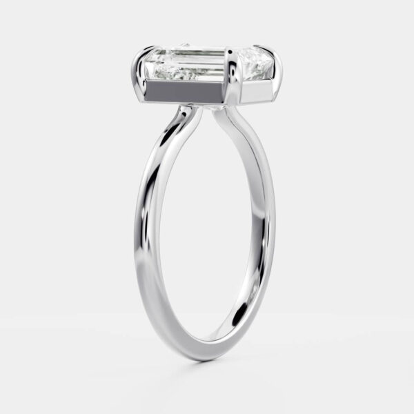 The Audrey Ring - Emerald Solitaire - Image 13