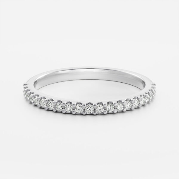 The Ava Ring  - Pavé Wedding Band - Image 6