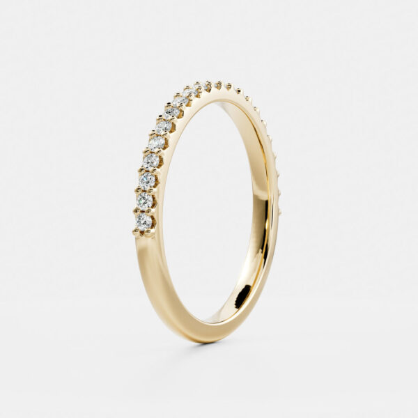 The Ava Ring  - Pavé Wedding Band - Image 8