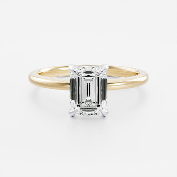 The Audrey Ring - Emerald Solitaire - Image 7