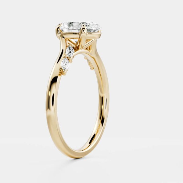 The Amira Ring - Oval with Marquise Accents - Image 8