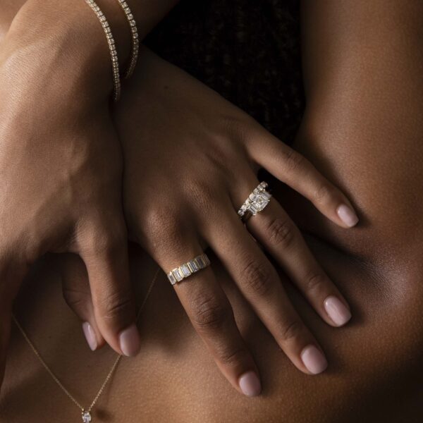The Skylar Ring - Large Pavé Band - Image 2