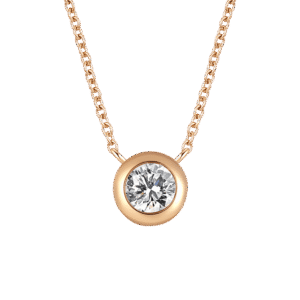 Bezel necklace 0.2ct